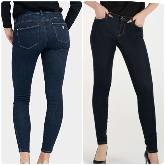 Guess Curvex X Navy Blue Skinny Jeans - Like New! - Picture 1 of 14